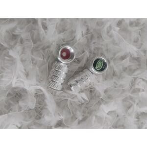 4x Silver Tire Valve Stem Caps for Range Rover Model Aluminum Alloy Leakproof